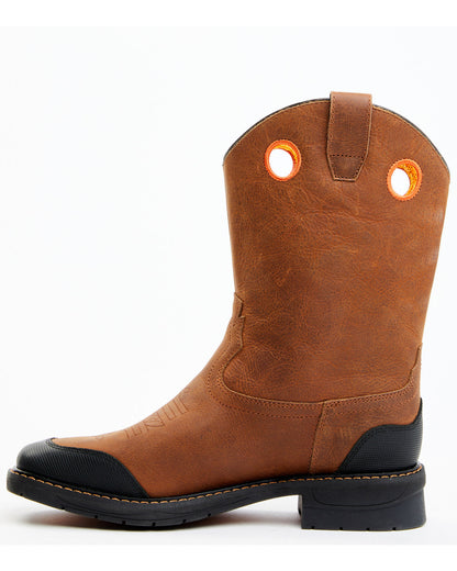 Boys' Skull Work Boots - Broad Square Toe Multi