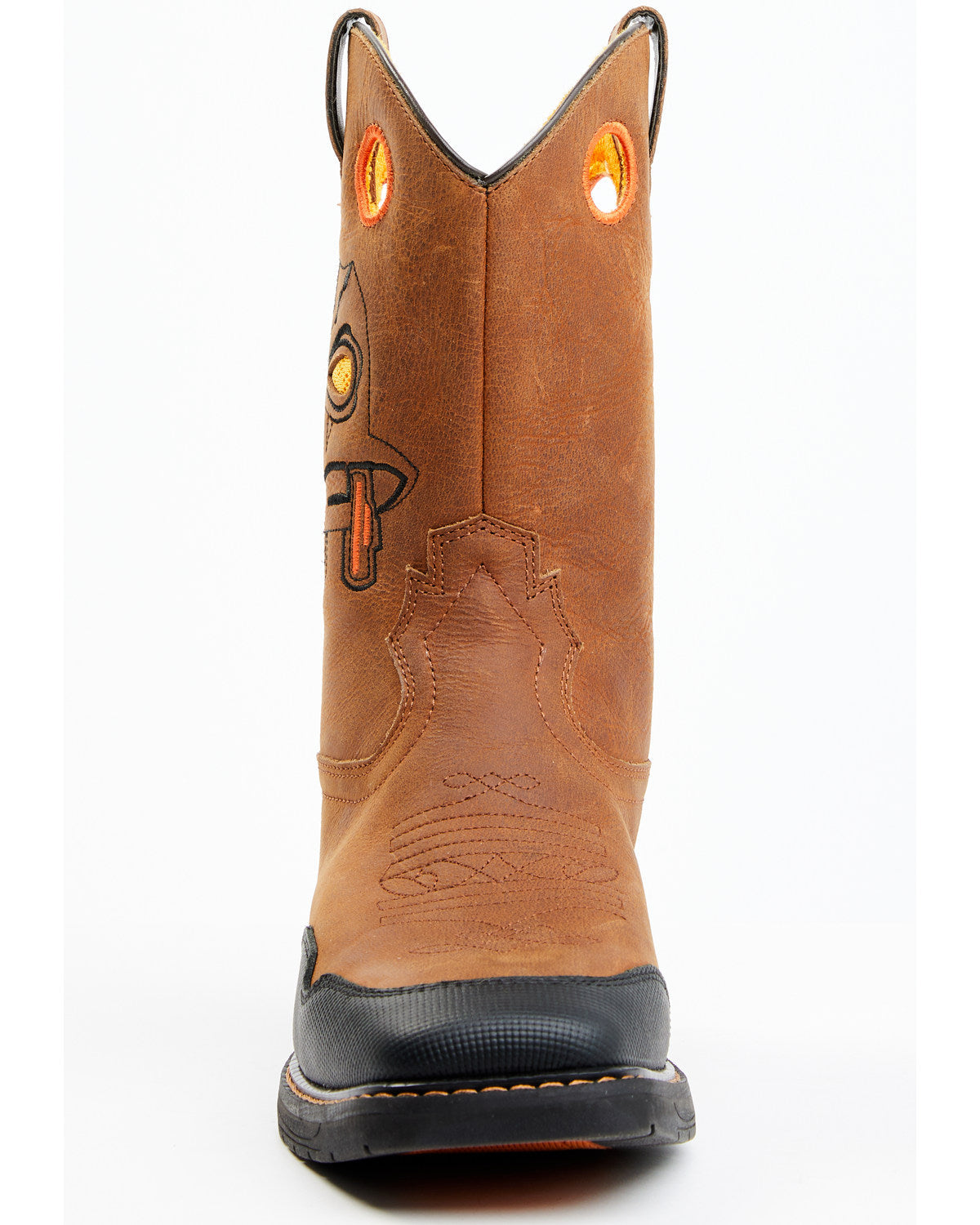 Boys' Skull Work Boots - Broad Square Toe Multi