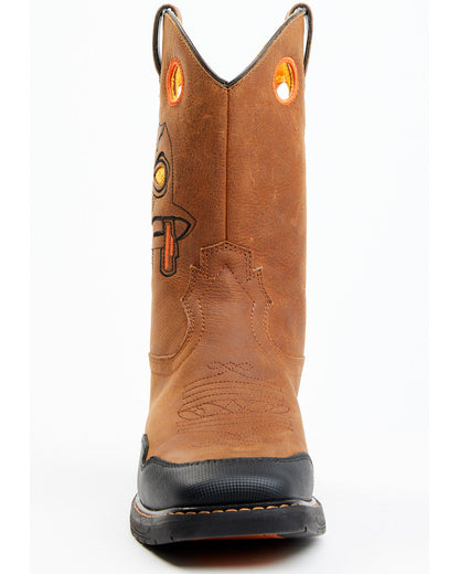 Boys' Skull Work Boots - Broad Square Toe Multi