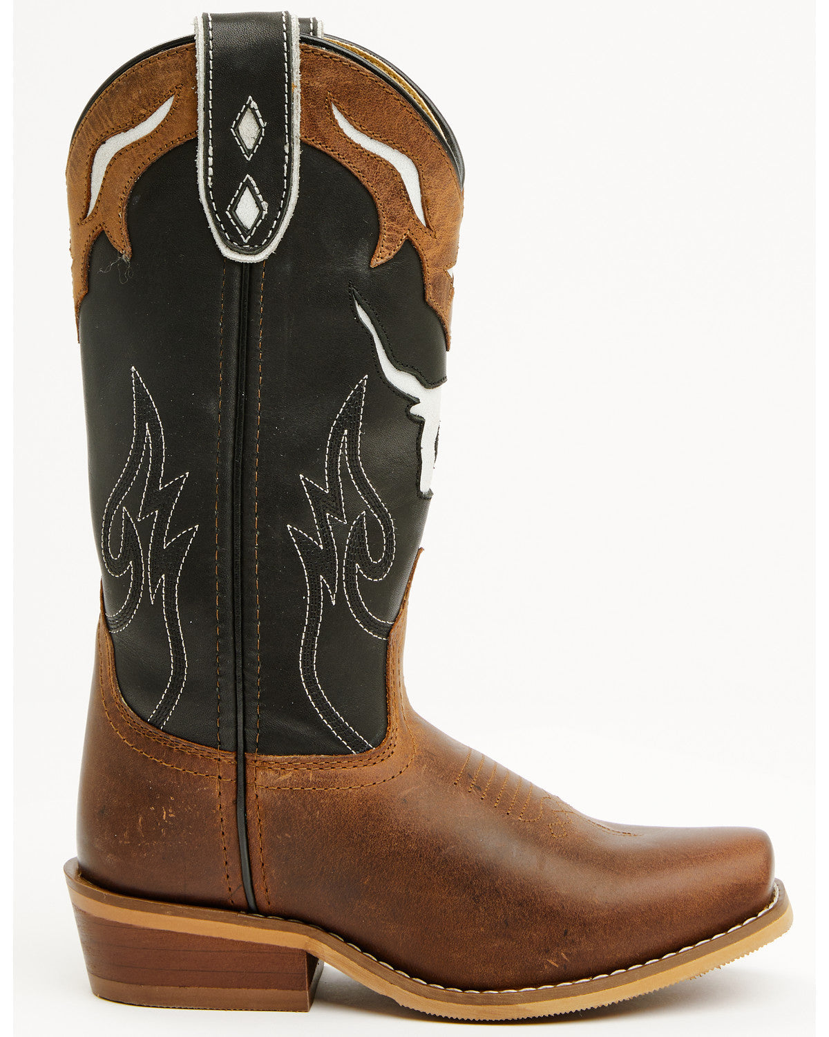 Boys' Little Show Time Western Boots - Square Toe Black
