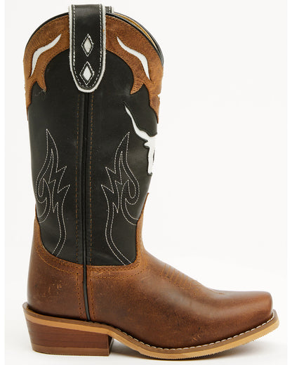 Boys' Little Show Time Western Boots - Square Toe Black