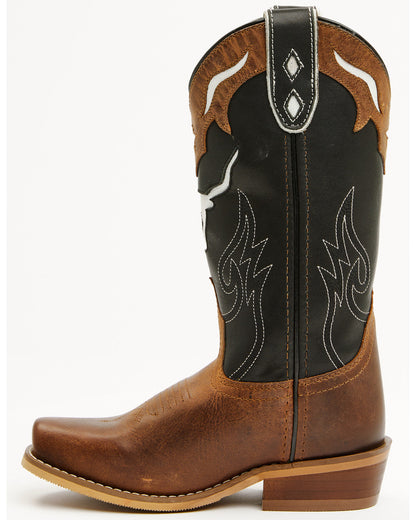 Boys' Little Show Time Western Boots - Square Toe Black