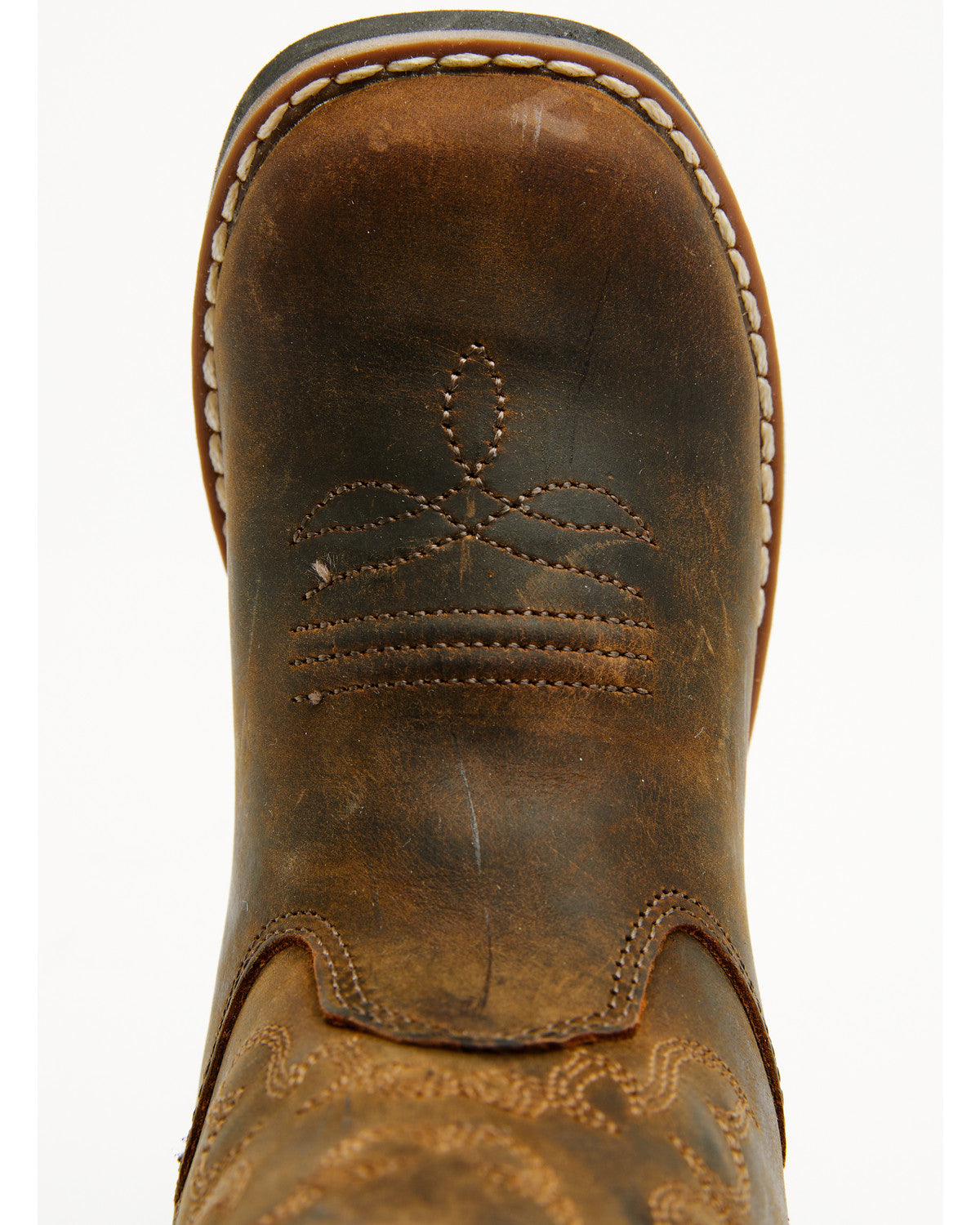 Toddler Boys' Little Nash Western Boots - Broad Square Toe Brown