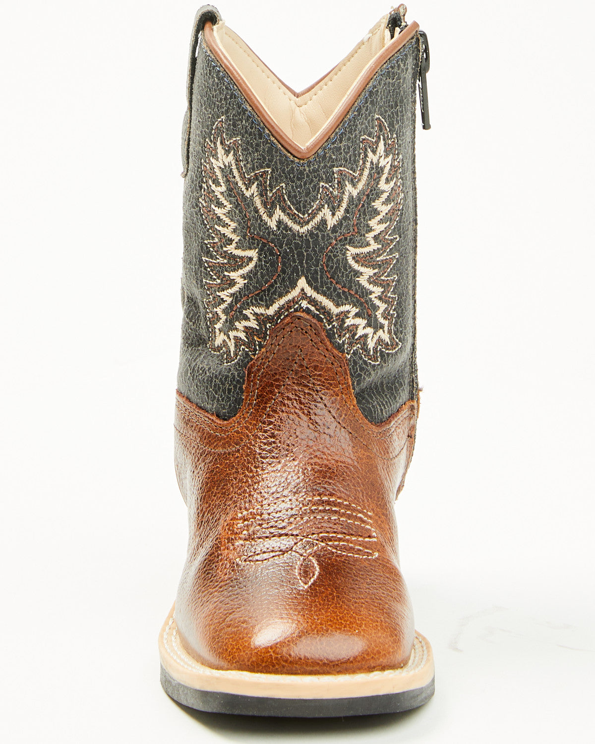 Little Boys' Little Ryder Western Boots - Broad Square Toe Brown