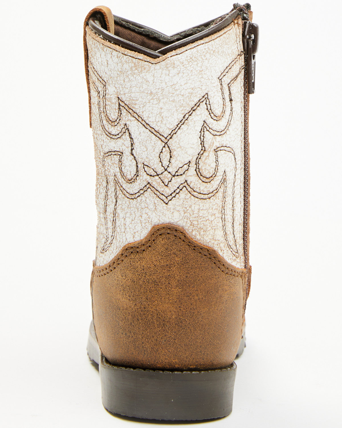 Toddler Boys' Little Luke Western Boots - Square Toe Brown