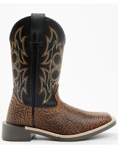 Boys' Rex Western Boots - Broad Square Toe Black