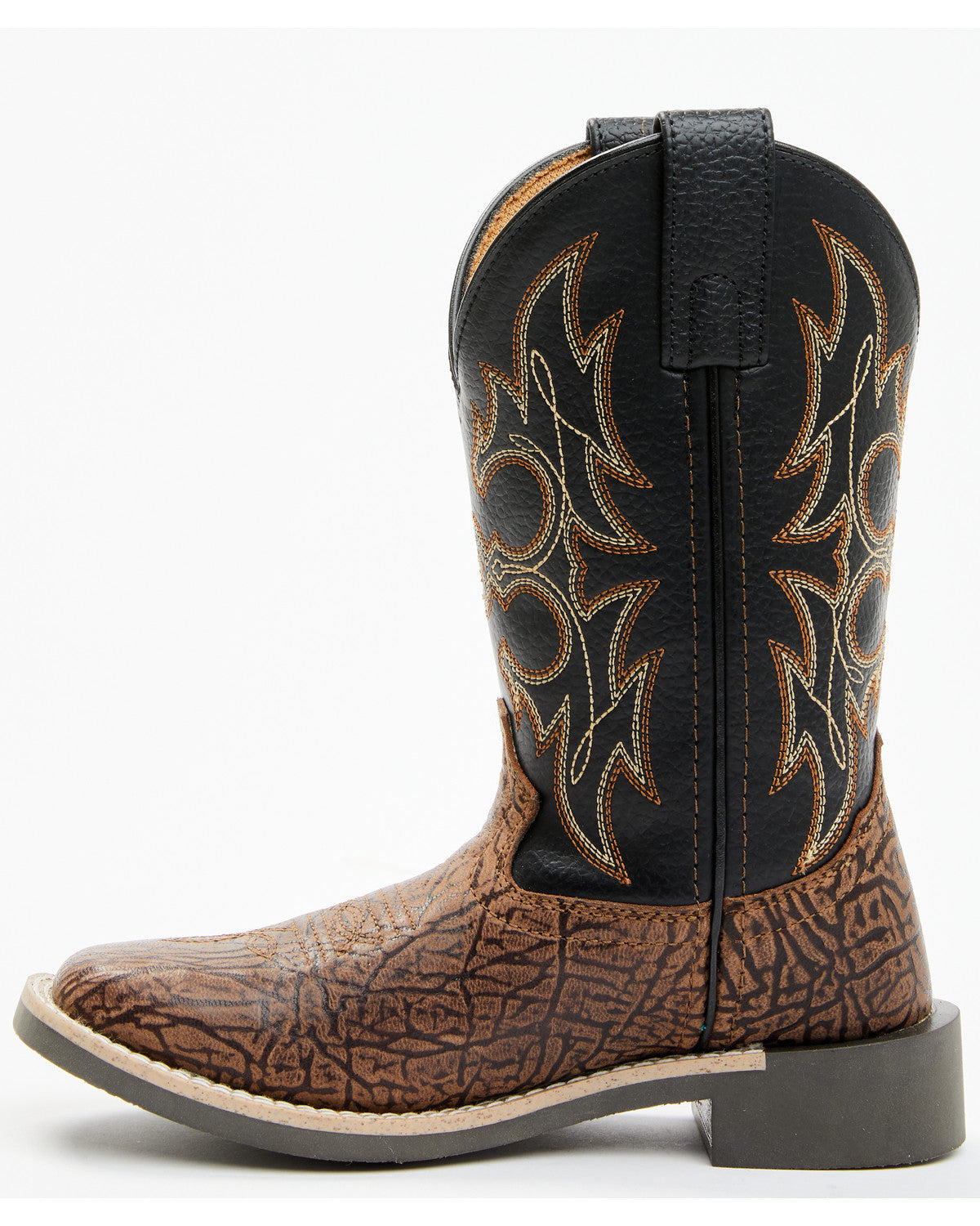 Boys' Rex Western Boots - Broad Square Toe Black