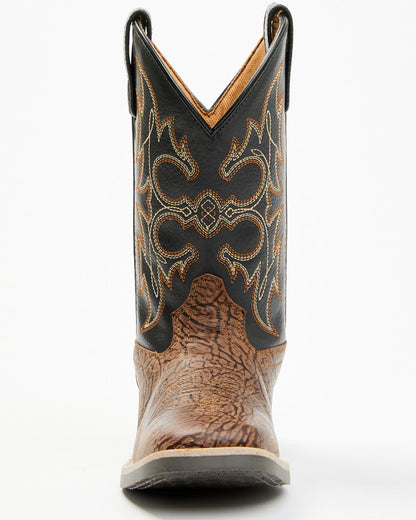Boys' Rex Western Boots - Broad Square Toe Black