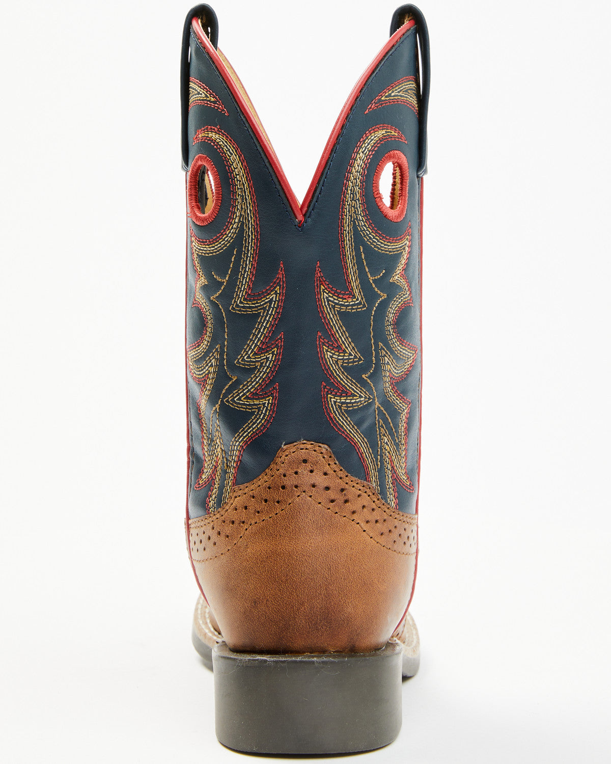 Boys' Bobby Western Boots - Broad Square Toe Navy