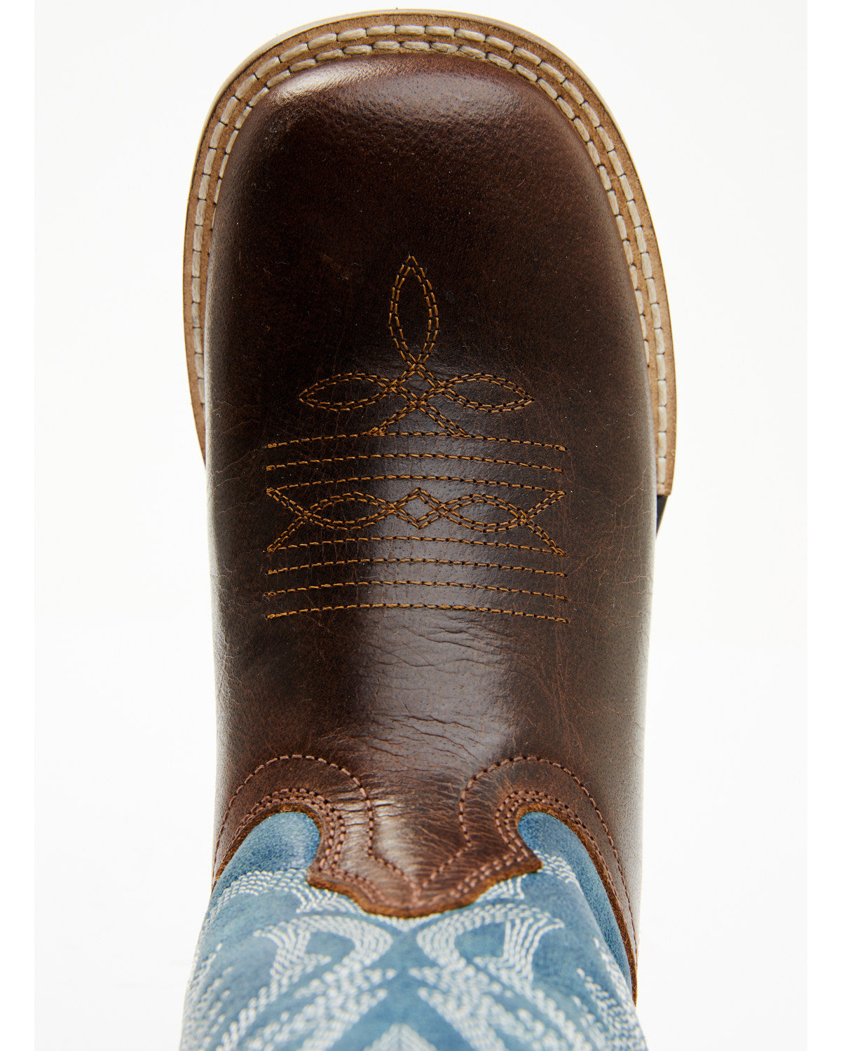 Boys' Walker Western Boots - Broad Square Toe Brown