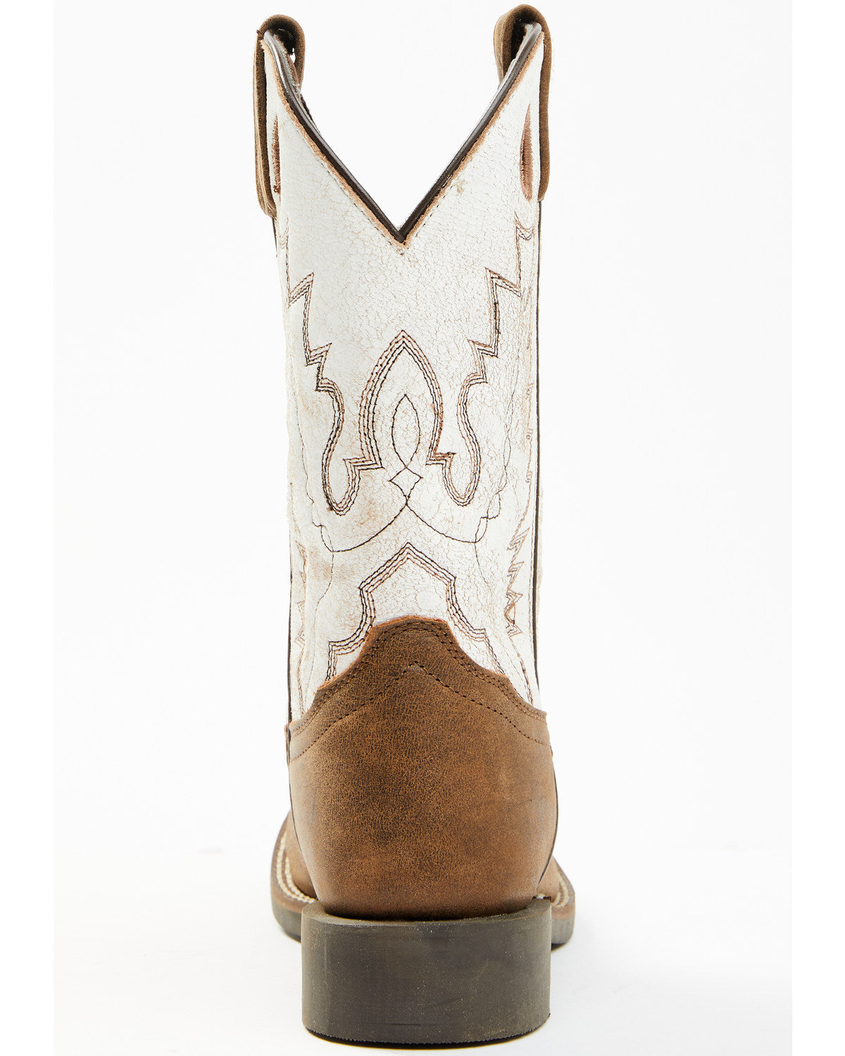 Boys' Luke Western Boots - Broad Square Toe Brown