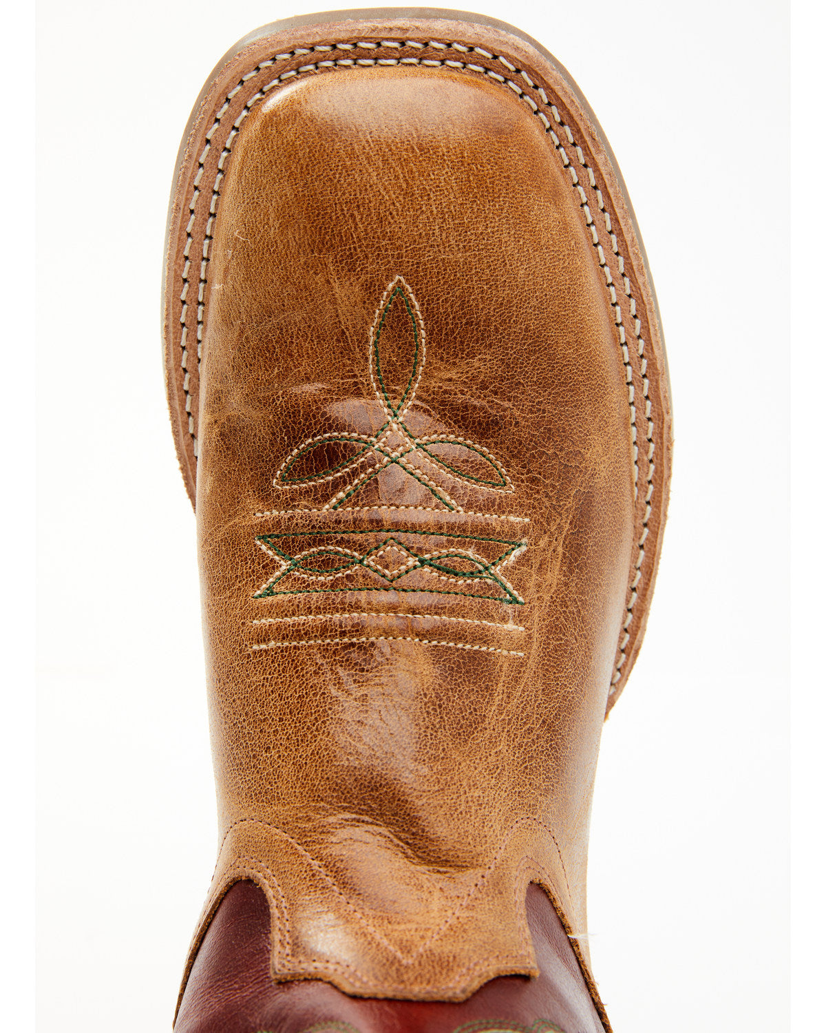 Boys' Ames Tonal Western Boots - Broad Square Toe Brown