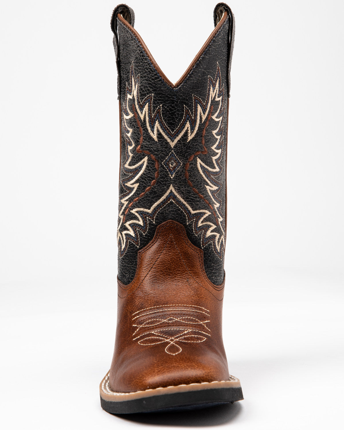 Boys' Ryder Western Boots - Square Toe Brown/blue