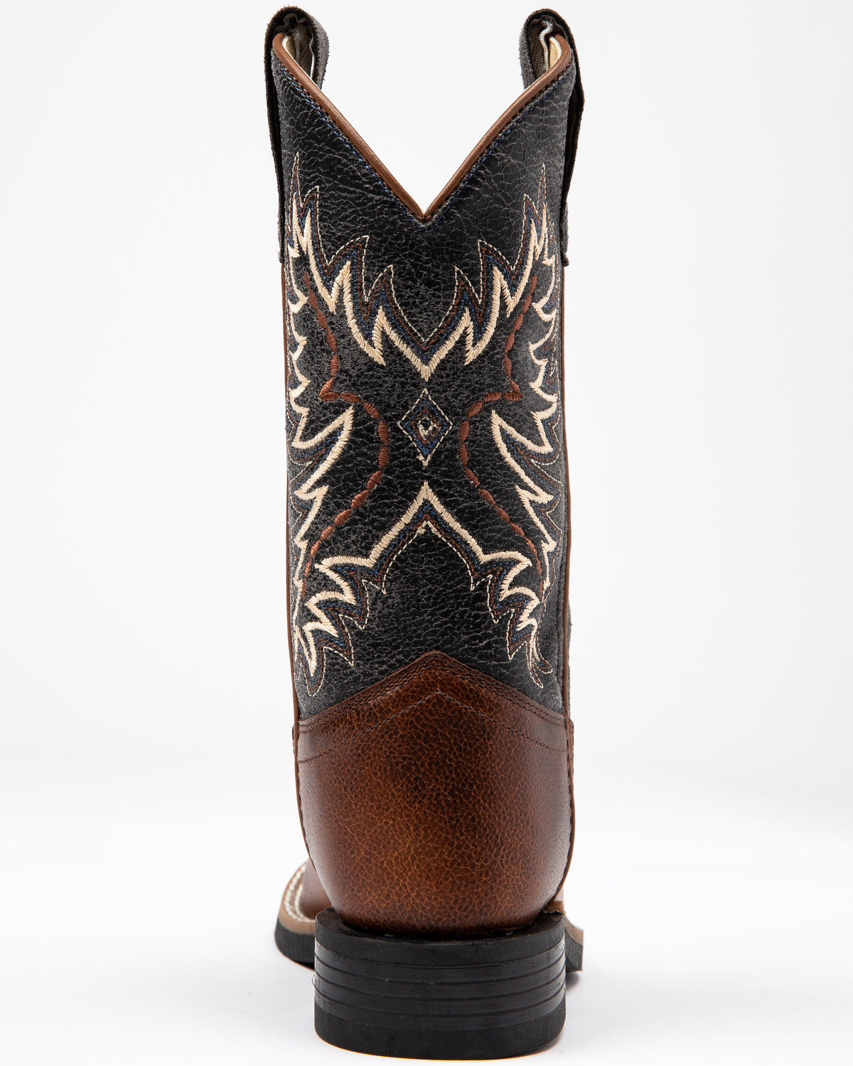 Boys' Ryder Western Boots - Square Toe Brown/blue