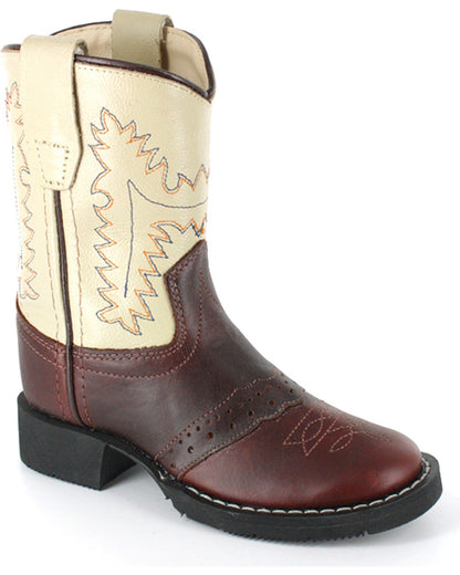 Toddler Boys' Roper Western Boots - Round Toe Brown