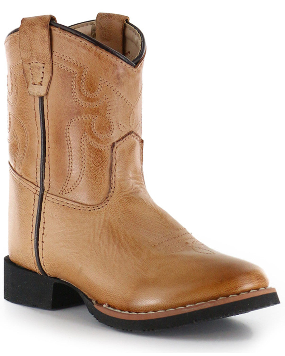 Toddler Boys' Showdown Western Boots - Round Toe Tan