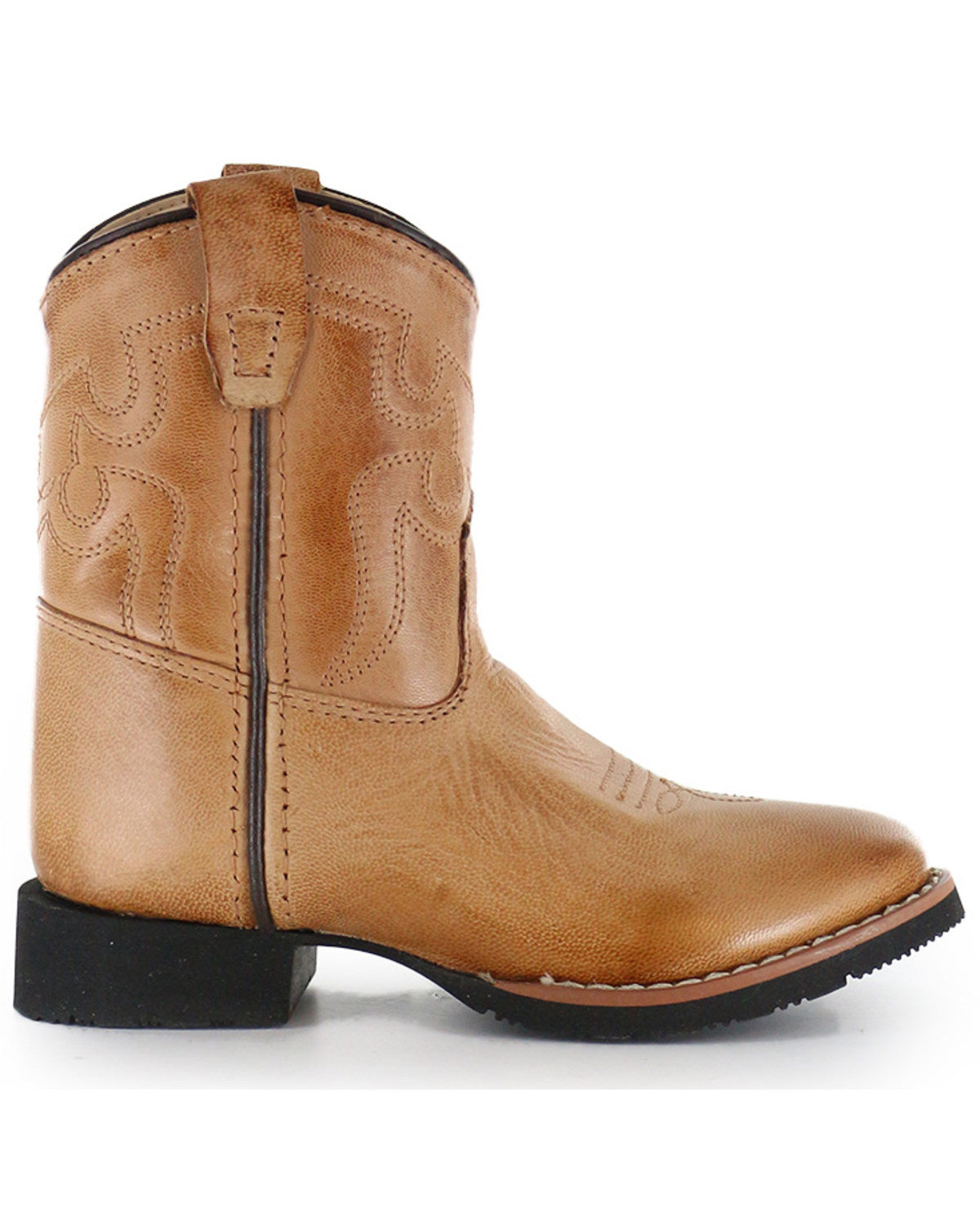 Toddler Boys' Showdown Western Boots - Round Toe Tan