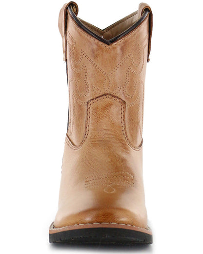 Toddler Boys' Showdown Western Boots - Round Toe Tan