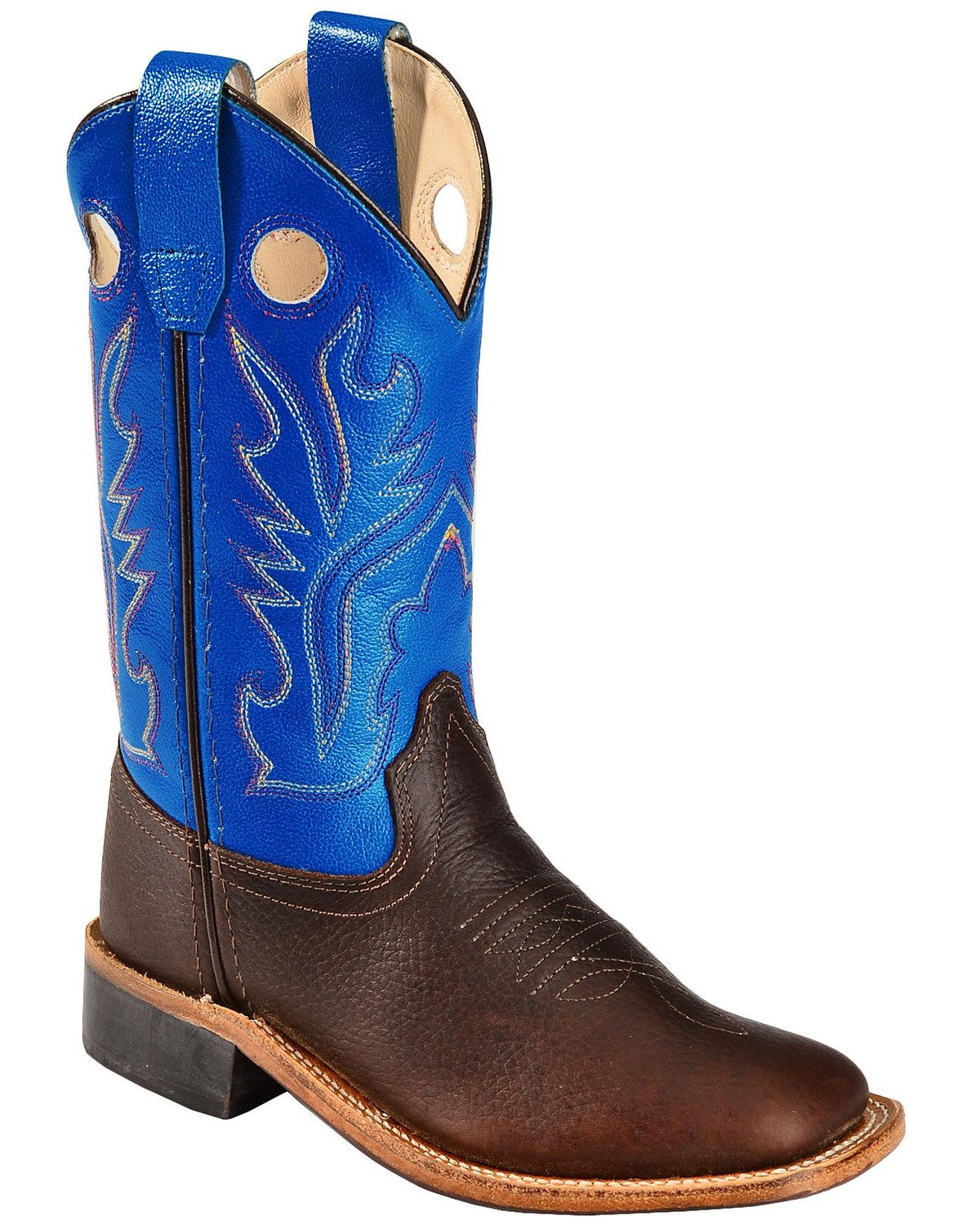 Boys' Thunder Western Boots - Broad Square Toe Oiled Rust