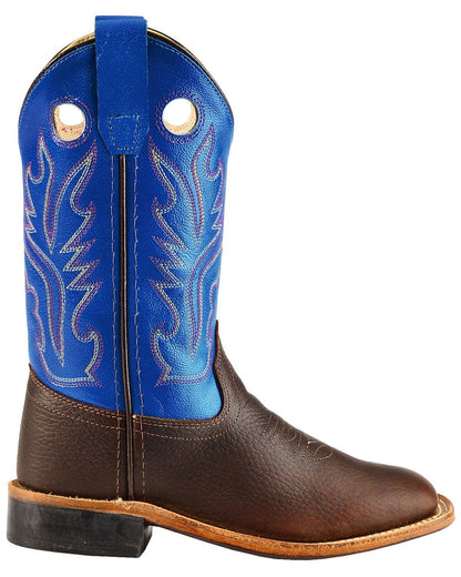 Boys' Thunder Western Boots - Broad Square Toe Oiled Rust