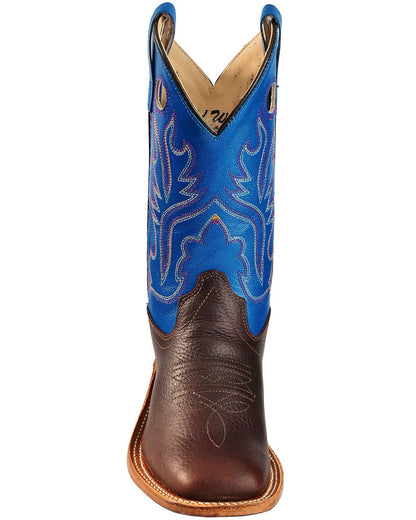 Boys' Thunder Western Boots - Broad Square Toe Oiled Rust