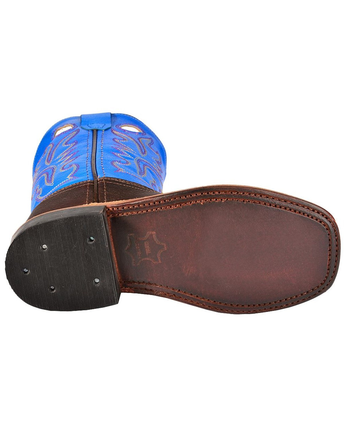 Boys' Thunder Western Boots - Broad Square Toe Oiled Rust