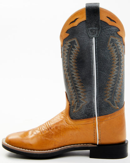 Boys' Barnwood Western Boots - Square Toe Brown
