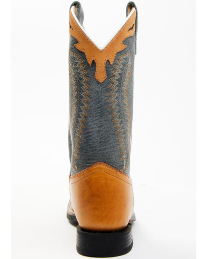 Boys' Barnwood Western Boots - Square Toe Brown
