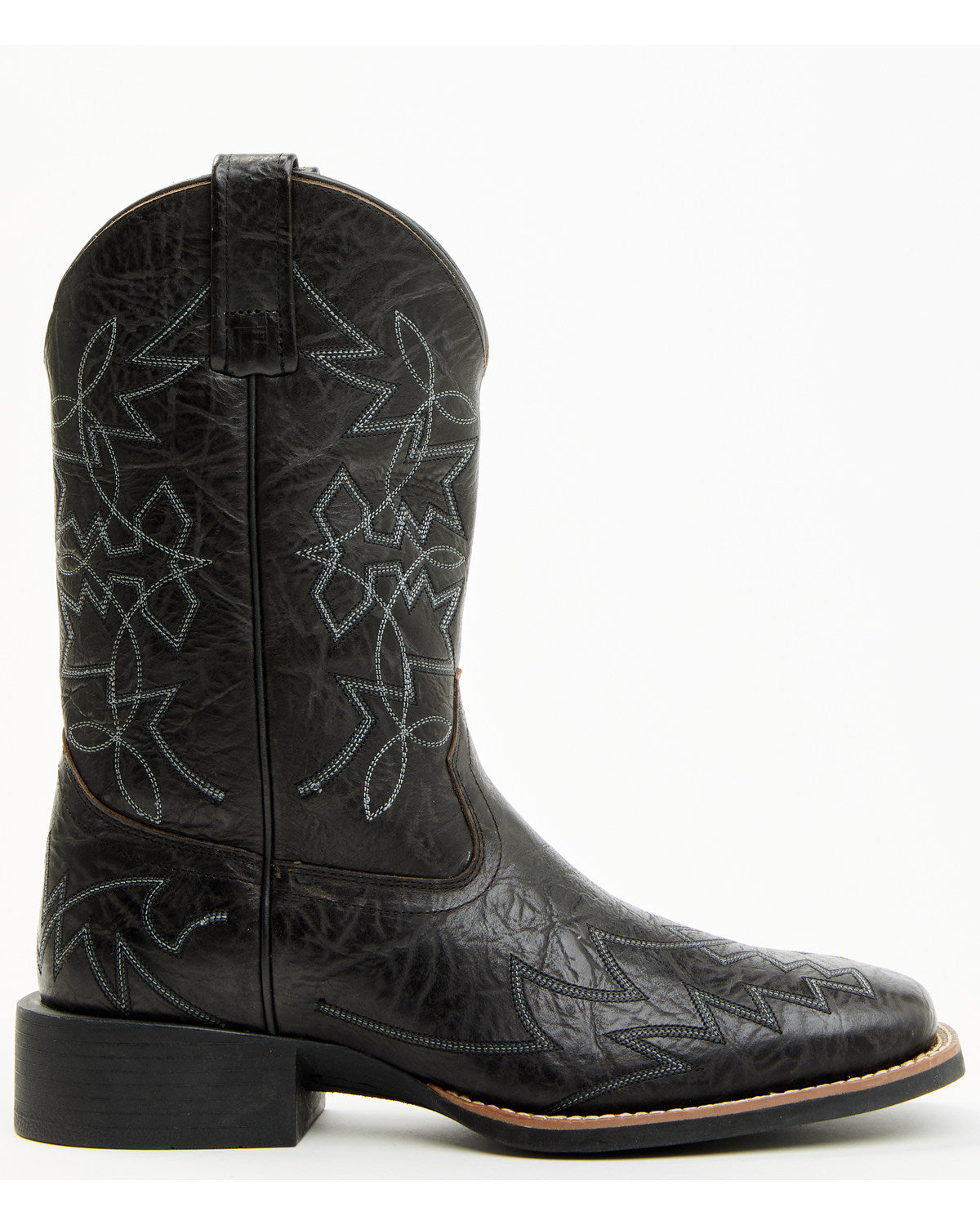 Ace™ Western Boots - Broad Square Toe Black
