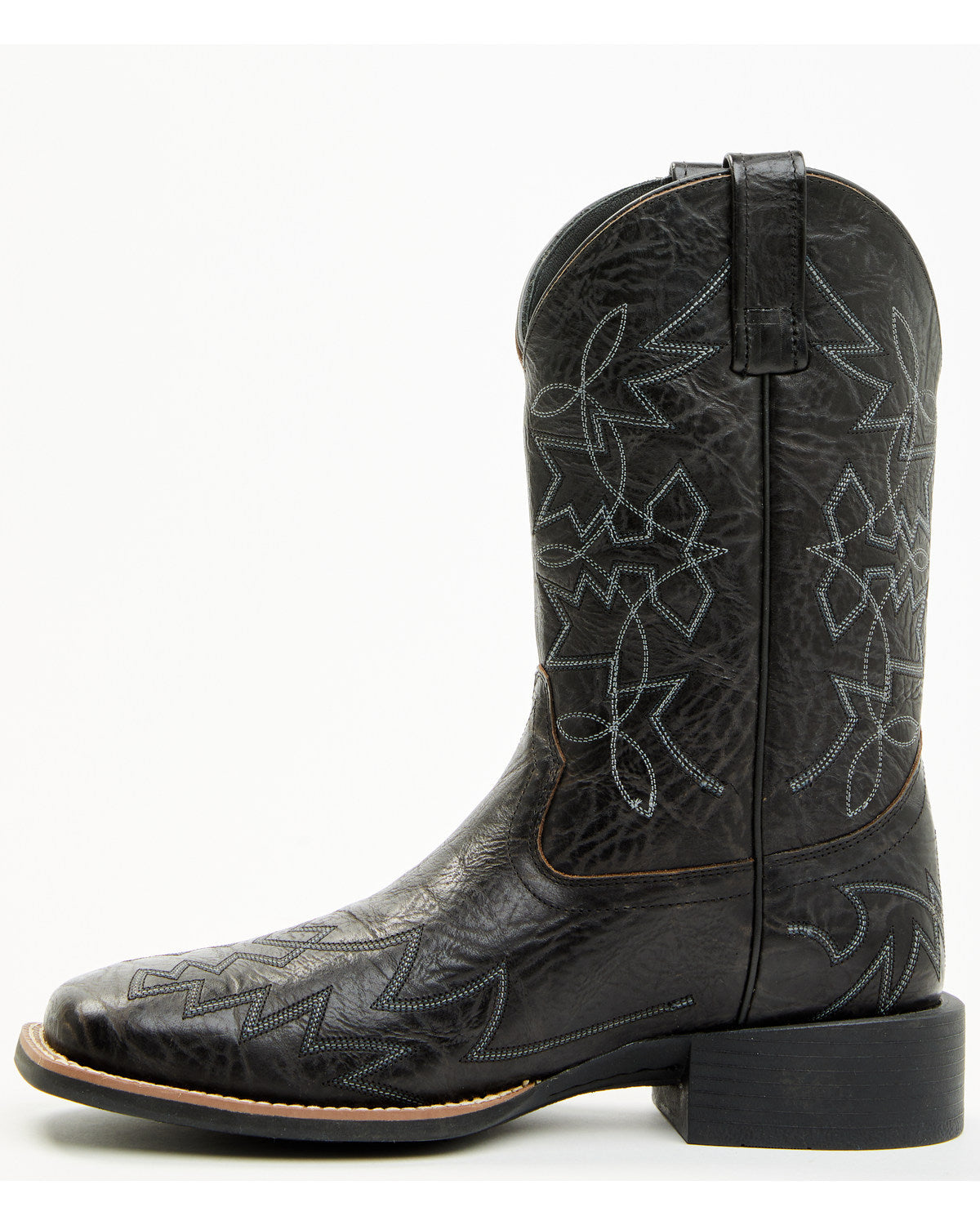 Ace™ Western Boots - Broad Square Toe Black