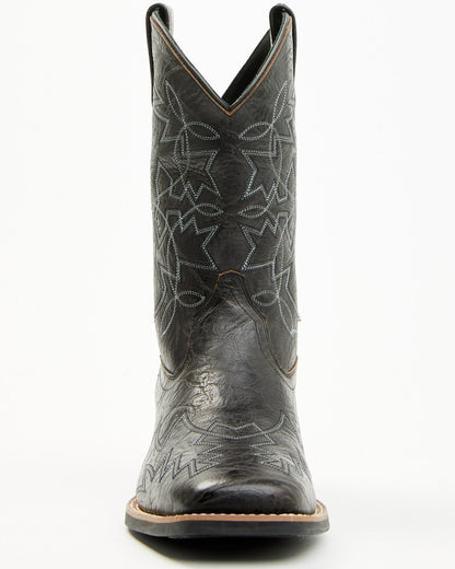 Ace™ Western Boots - Broad Square Toe Black