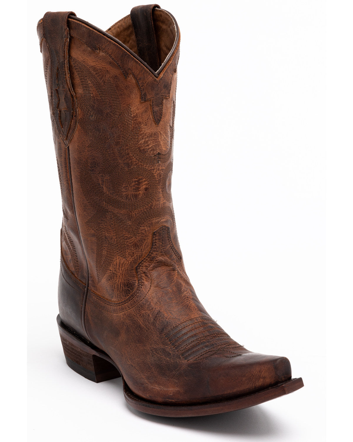 Men's Whitehall Western Boots - Snip Toe Brown