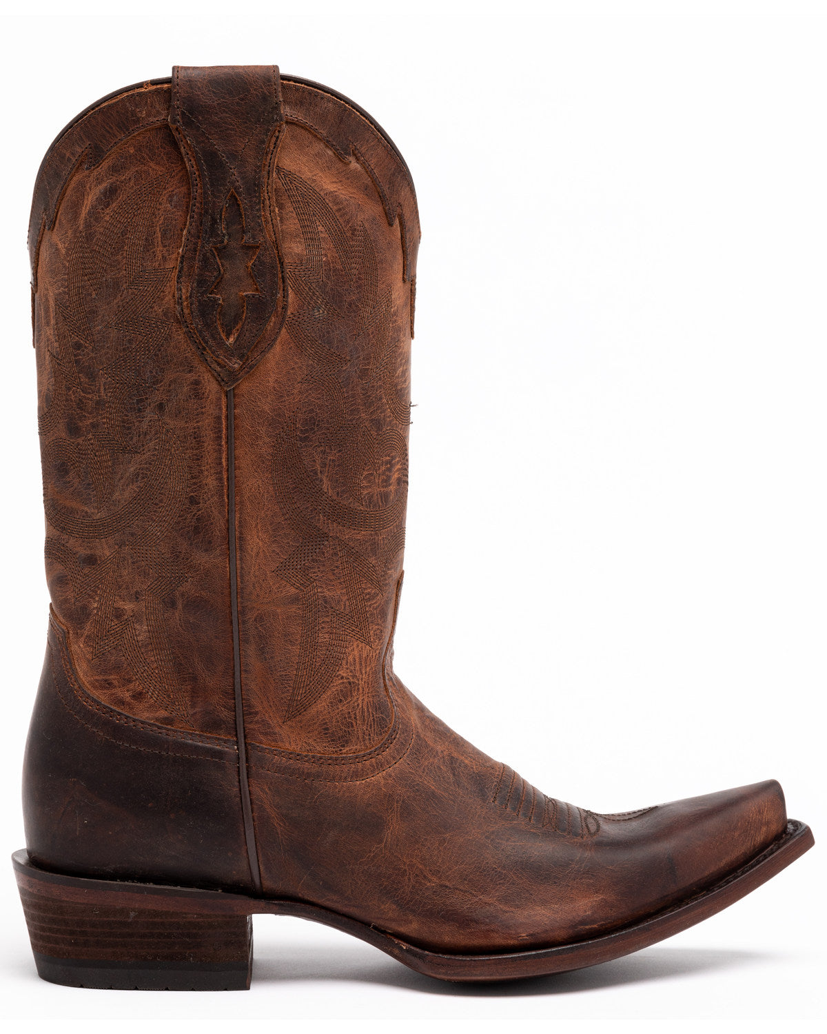 Men's Whitehall Western Boots - Snip Toe Brown