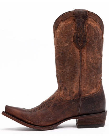 Men's Whitehall Western Boots - Snip Toe Brown