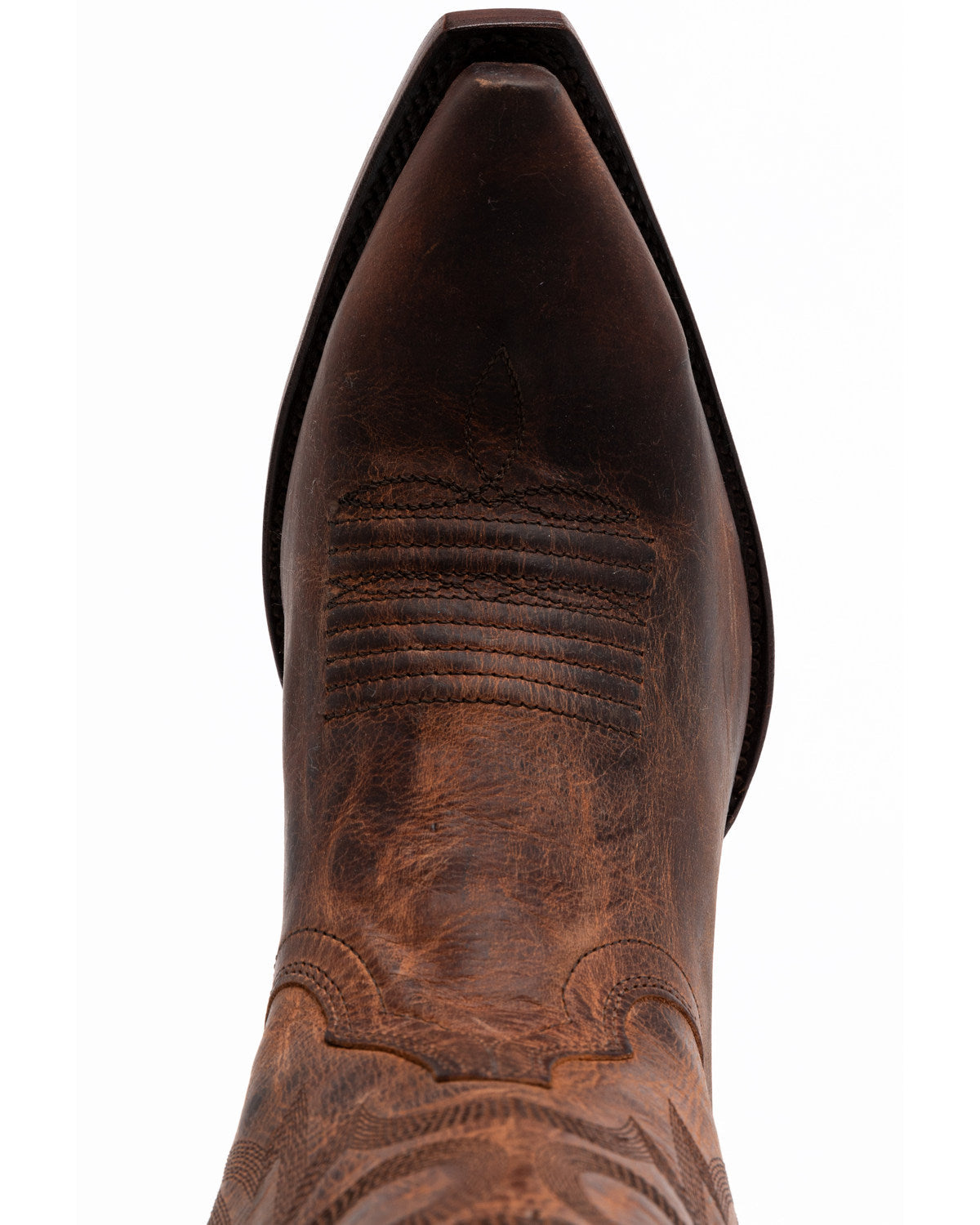 Men's Whitehall Western Boots - Snip Toe Brown