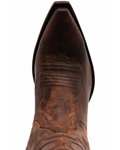 Men's Whitehall Western Boots - Snip Toe Brown