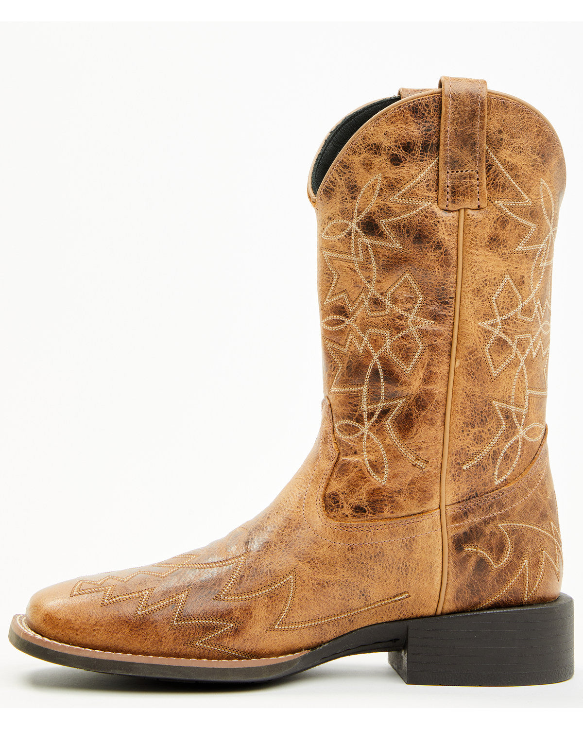 Ace™ Western Boots - Broad Square Toe Brown