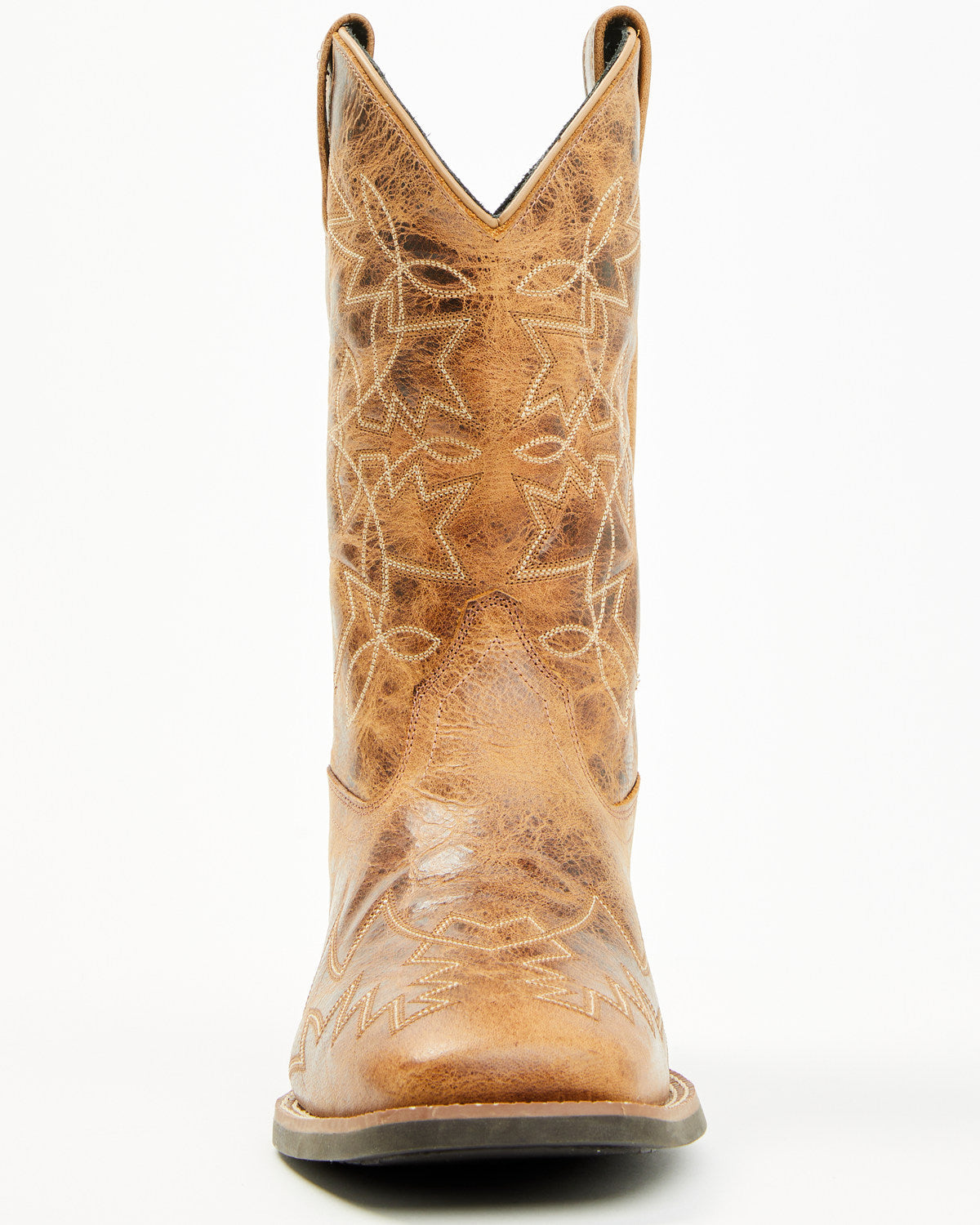 Ace™ Western Boots - Broad Square Toe Brown