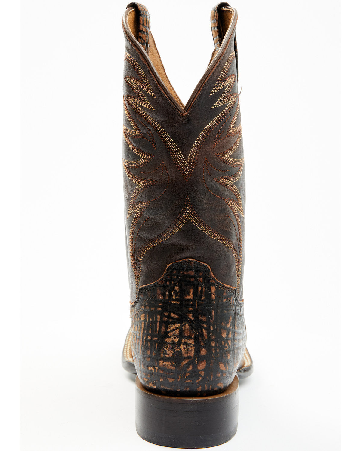 Men's McBride Western Boots - Broad Square Toe Cognac