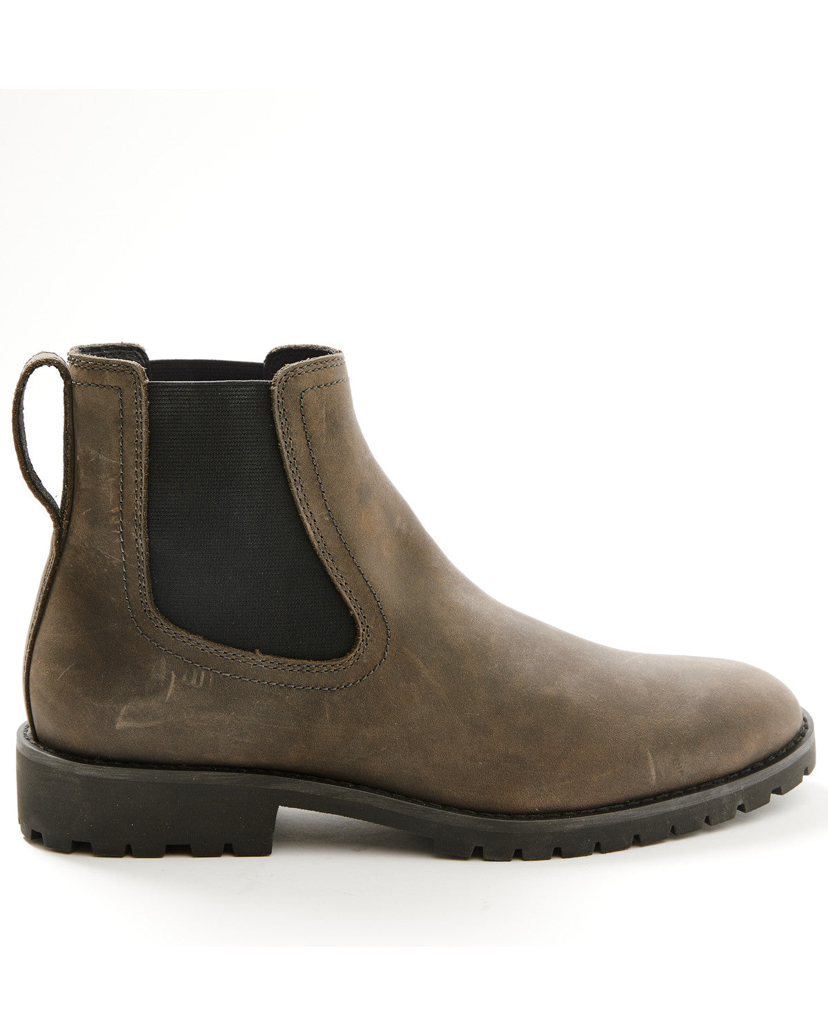 Men's Dakota Ankle Boots - Round Toe Dark Grey