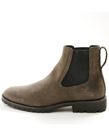Men's Dakota Ankle Boots - Round Toe Dark Grey