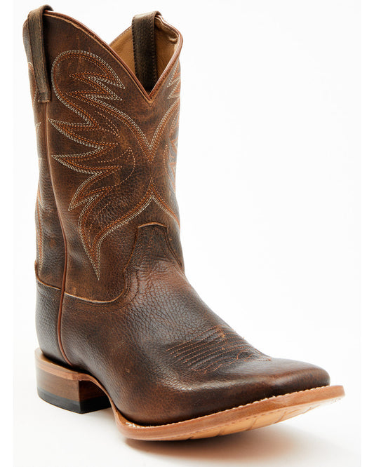 Men's McBride Western Boots - Broad Square Toe Chocolate