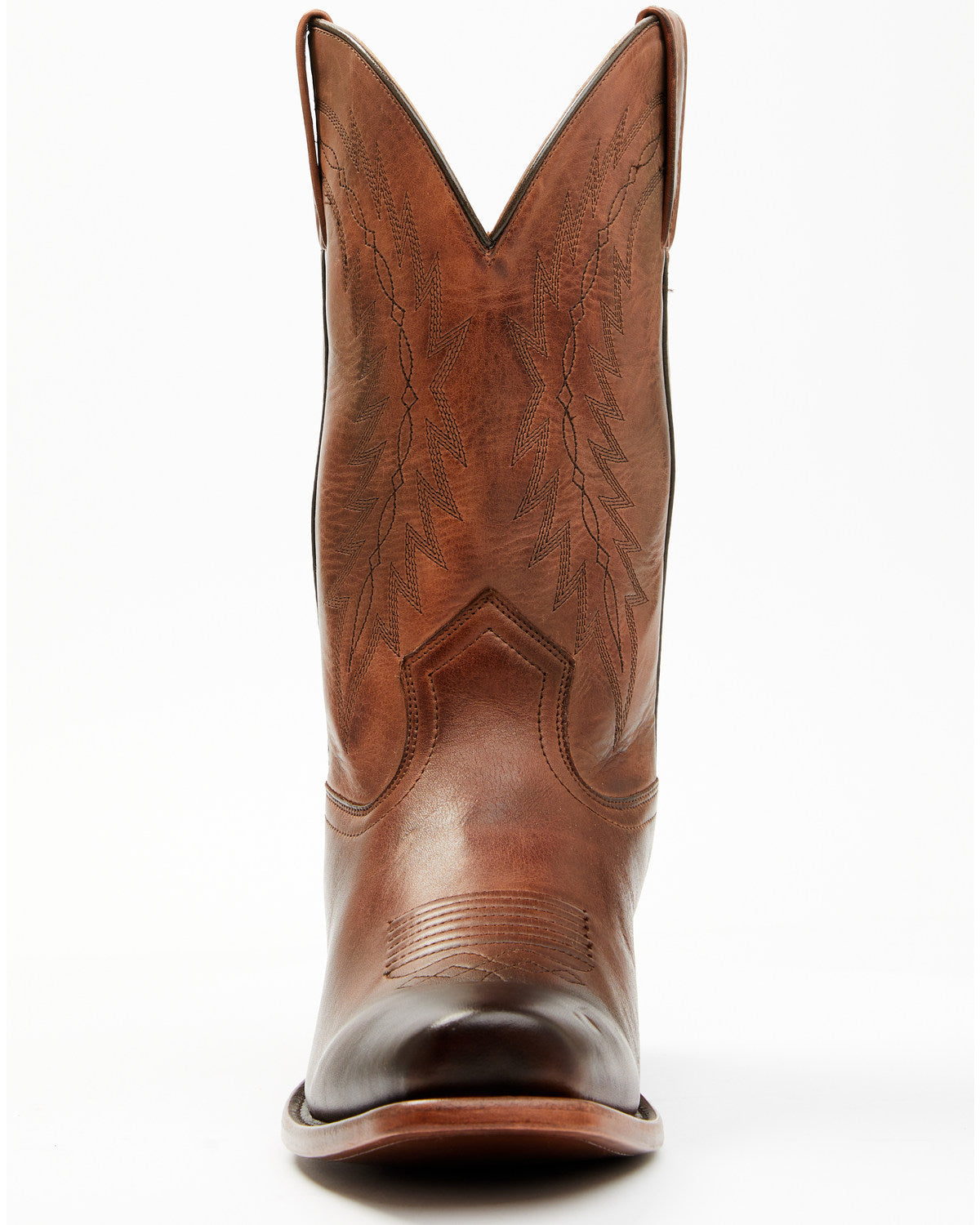 Men's Handcrafted Western Boots - Square Toe Brown