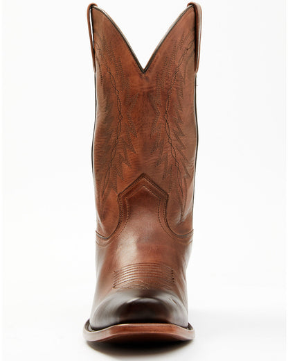 Men's Handcrafted Western Boots - Square Toe Brown