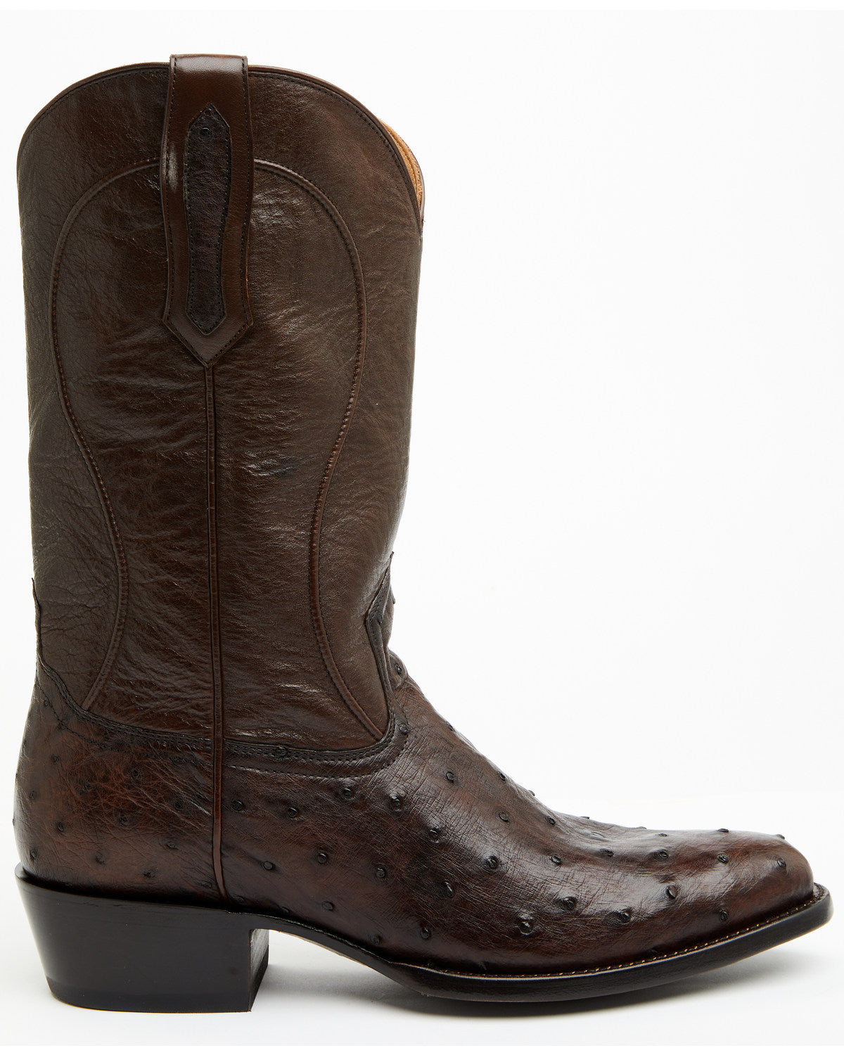 Black 1978® Men's Chapman Exotic Full-Quill Ostrich Western Brown