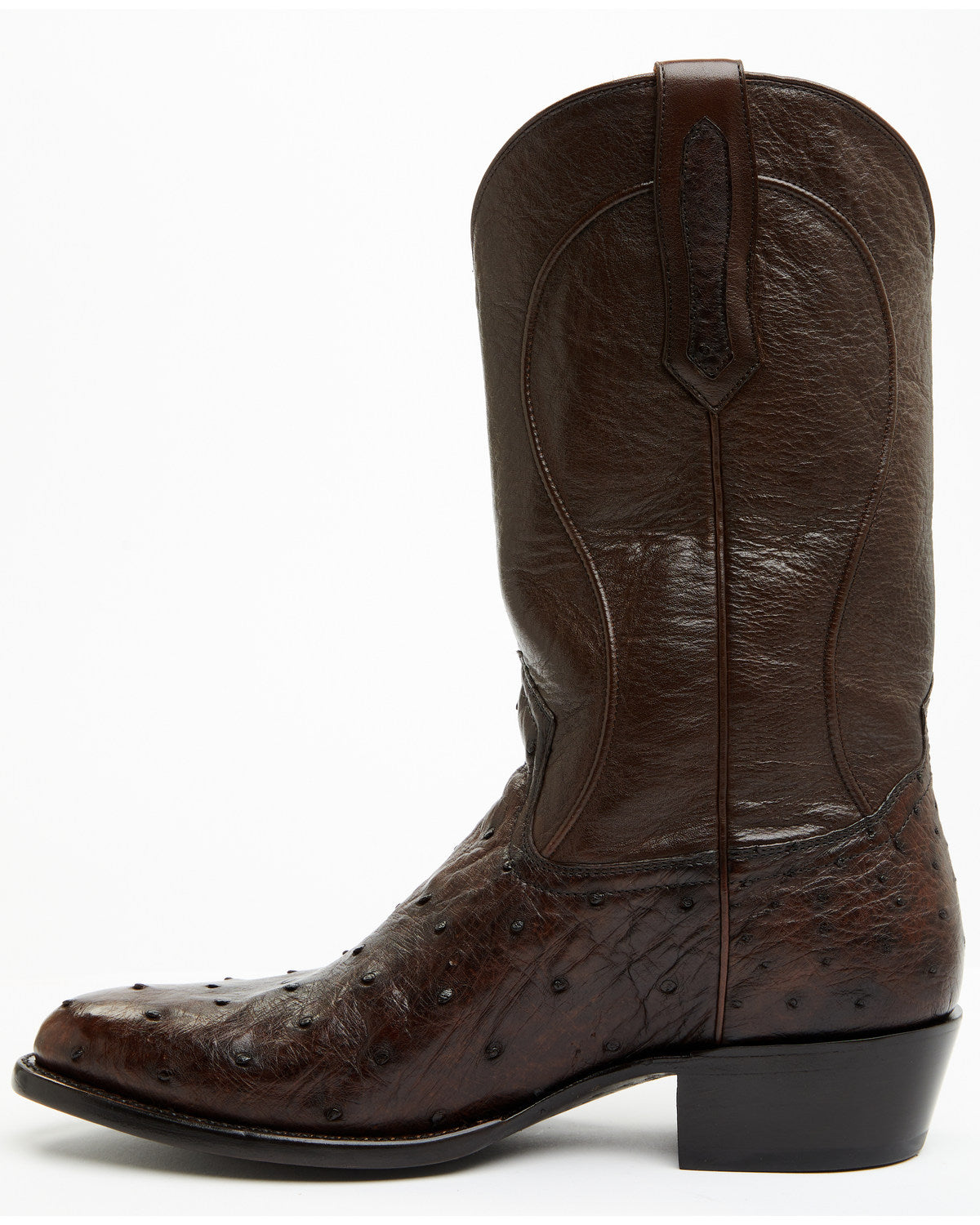 Black 1978® Men's Chapman Exotic Full-Quill Ostrich Western Brown