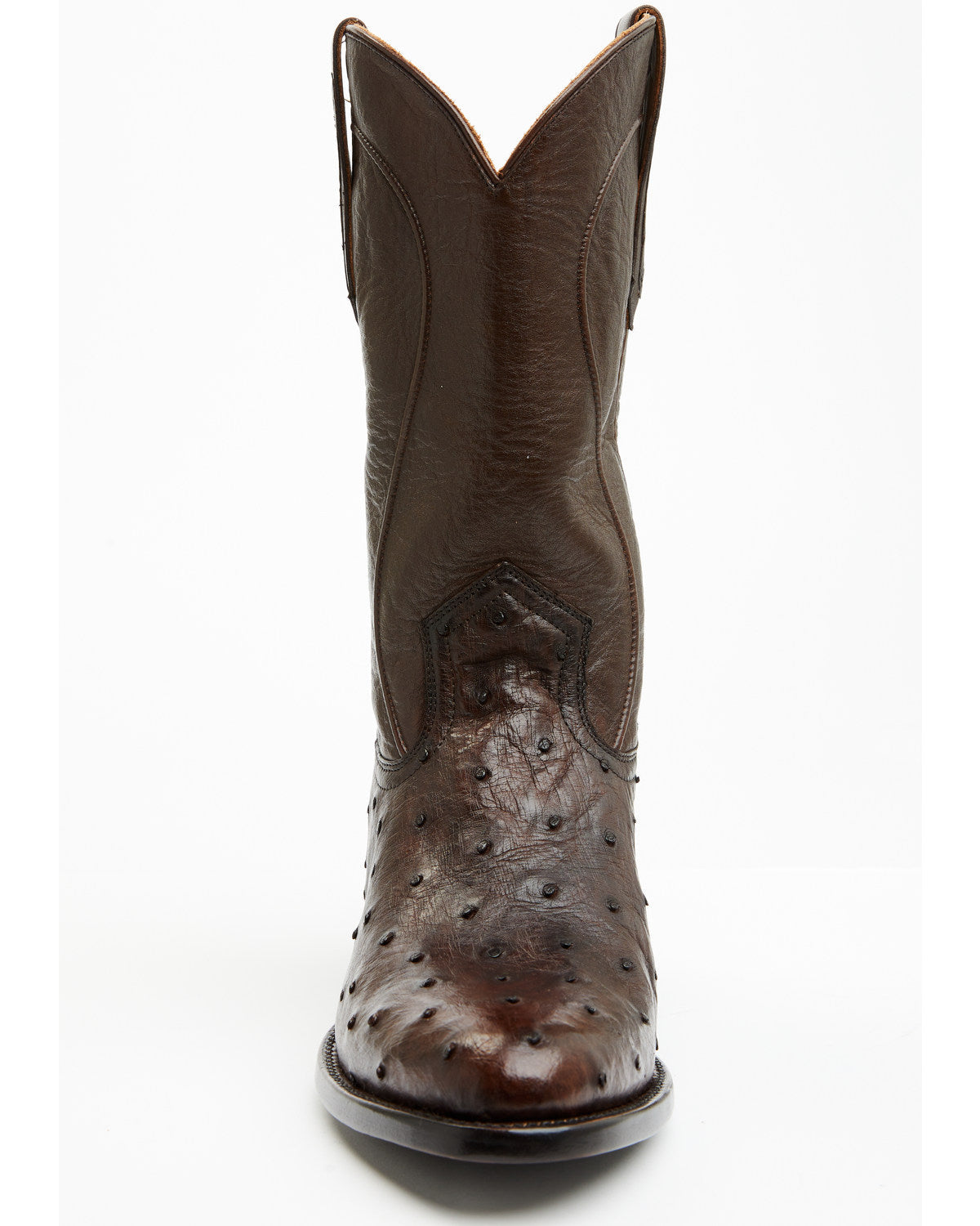 Black 1978® Men's Chapman Exotic Full-Quill Ostrich Western Brown