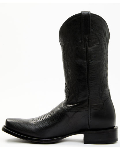 Men's 12" Western Boots - Square Toe Black