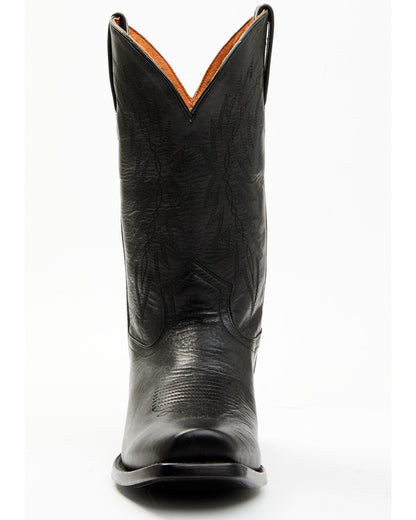 Men's 12" Western Boots - Square Toe Black