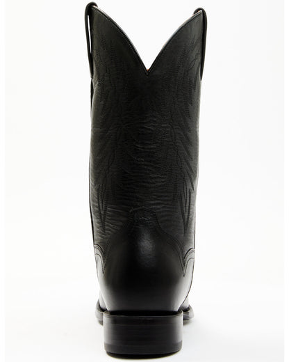 Men's 12" Western Boots - Square Toe Black